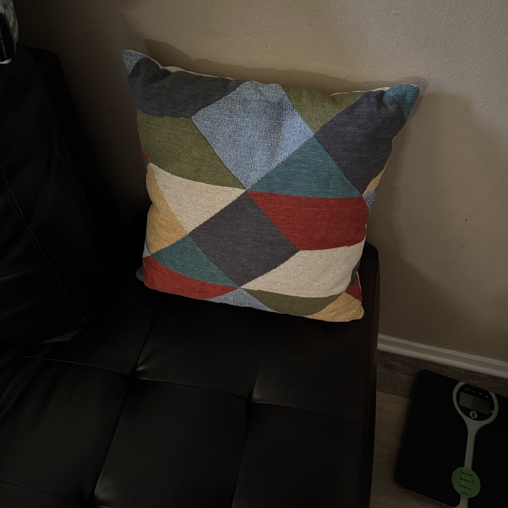 Geometric Multicolor Throw Pillow